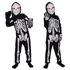 Kids' Skeleton Costume - Skeleton Ghost Role-Playing Outfit for Halloween